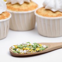 Посыпка кондитерская «Микс»: зеленый, желтый, белый, 50 г