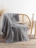 Плед "Экономь и Я" Светло-серый 150*130 см, пл.160 г/м2, 100% п/э