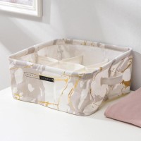 Органайзер для хранения Доляна «Мрамор», 6 отделений, 28.5×28.5×12 см, цвет серый