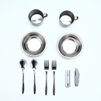 Подарочный набор посуды для похода «Главные в жизни вещи», 10 предметов