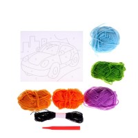 Волшебная вышивка «Машинка», набор для творчества, 3+