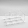 Подставка для ручек и карандашей 6 ячеек, 16×11×7 см, оргстекло 1.8 мм