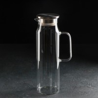 Графин «Богема», 1,7 л, цвет крышки серебряный