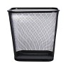 Корзина для бумаг Calligrata, 14 л, сетка, металлическая, прямоугольная, чёрный