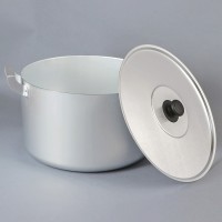 Кастрюля, 2,5 л, глубокая, металлическая крышка, цвет хромированный