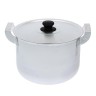 Кастрюля, 2,5 л, глубокая, металлическая крышка, цвет хромированный