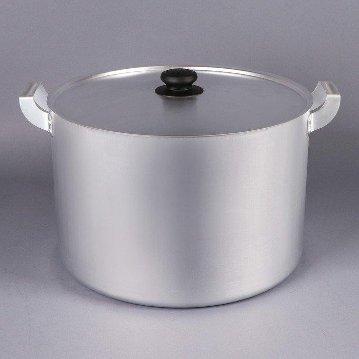 Кастрюля, 2,5 л, глубокая, металлическая крышка, цвет хромированный