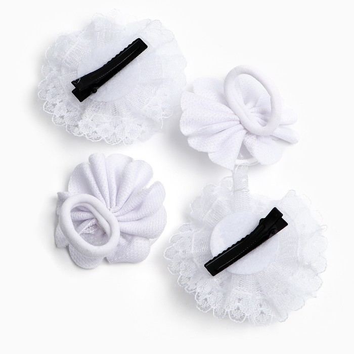 Набор аксессуаров для волос, заколка 2 шт., резинка 2 шт., Минни Маус