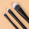 Набор кистей для макияжа «Premium Brush», 3 предмета, PVC - чехол, цвет чёрный