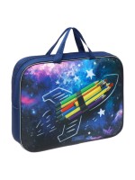 Папка с ручками текстильная А4, 350 х 270 х 70 мм, Calligrata "Космос"