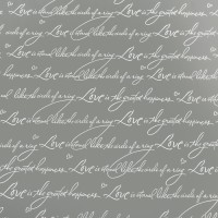 Пленка для цветов «Рукопись» прозрачная с белым рисунком, 0.7×8.2 м, 40 мкм