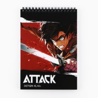 Скетчбук А5, 40 листов, 100 гр «Атака»