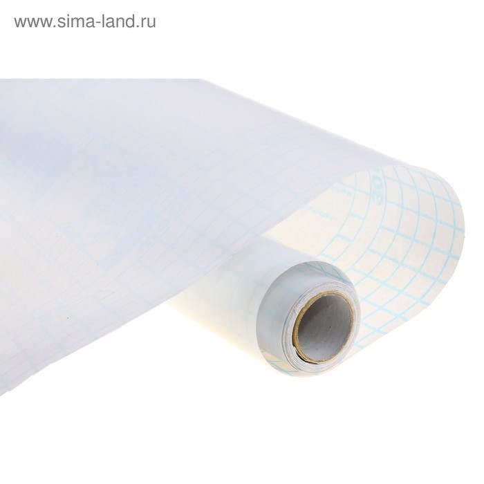 Плёнка самоклеящаяся, 0.45×3 м, 50 мкм, прозрачная глянцевая