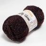 Пряжа 70% акрил, 30% шёлк "Softy Shine" 50 гр 85 м цвет 26 коричный