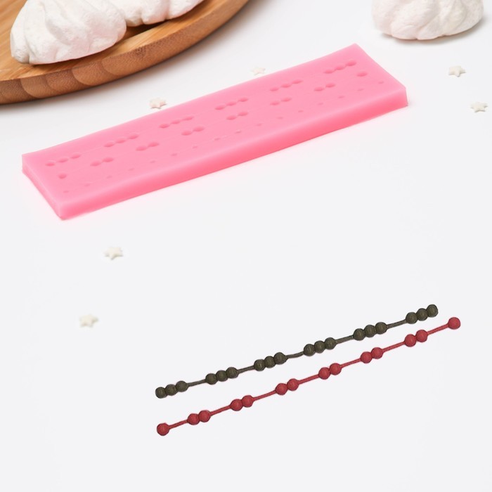 Молд «Бусы», 15,5×4,5×1,3 см, цвет МИКС