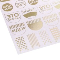Наклейки для ежедневника «Мой план», 12 × 21 см