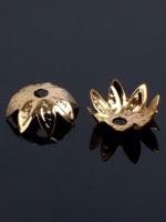 Шапочки для бусин (набор 50 шт.) СМ-011-1, 3,5×8 мм, цвет золото