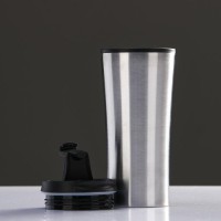 Термокружка Мастер К For you, 450 мл, 8×19 см сохраняет тепло 2 ч, нержавеющая сталь, серебристая