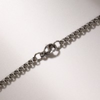 Кулон «Заяц» в скафандре, цвет белый в чернёном серебро, 70 см