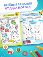 Активити - книга новогодняя «В гости к Деду Морозу», 24 стр.