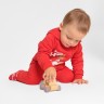 Комбинезон детский с капюшоном «Крошка Я. Новогодние зверята», рост 68-74 см, красный