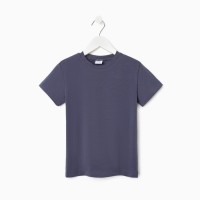 Футболка детская Basic line, графитовая, рост 122 см