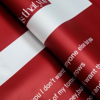 Пленка флористическая, "Моя любовь" 65мкм, винный 58 х 58 см