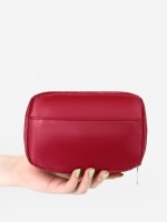 Косметичка дор Одноцвет, 16*6*10,5, отд на молнии, подкладка, н/карман, бордовый