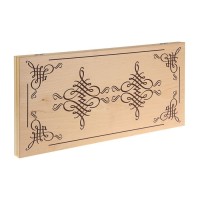 Нарды "Вьюн" деревянная доска 50 х 50 см, с полем для игры в шашки