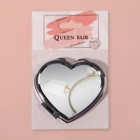 Зеркало складное, 7 × 6 см, цвет серебристый