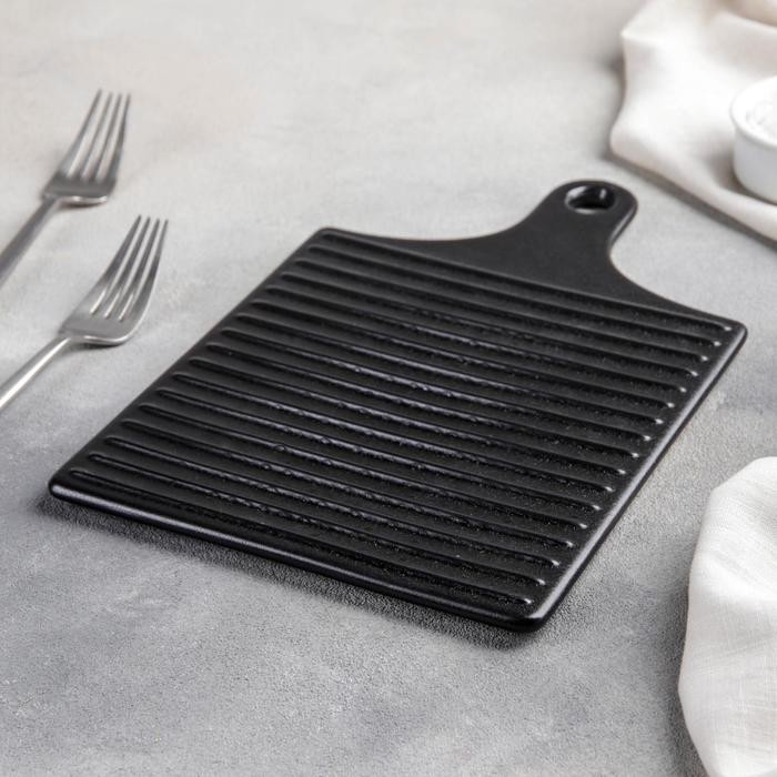 Блюдо для подачи «Гриль», 18×28 см, цвет белый Блюдо для подачи «Гриль», 18×28 см, цвет белый