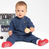 Комплект вязаный Крошка Я, рост 74-80 см