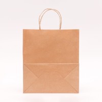 Пакет бумажный подарочный новогодний крафт, «Новогодний шар», чёрный 22×12×25 см