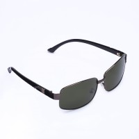 Очки солнцезащитные OneSun, дужка 12 см, ширина 14 см, 4×6 см, оправа и линзы чёрные