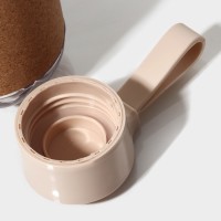 Бутылка для воды Magistro Cork, с элементами пробки, 610 мл, 7.5×7.5×22 см, пластик