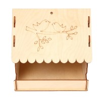 Кормушка для птиц «Птичка на ветке», 22 × 20 × 22 см