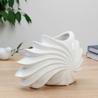 Ваза керамика настольная "Морской бриз" 17*25 см ракушка микс