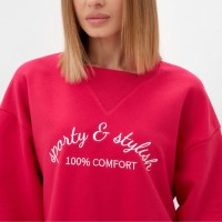 Джемпер женский MINAKU:MINAKU: SPORTY &amp; STYLISH цвет фуксия, р-р 54