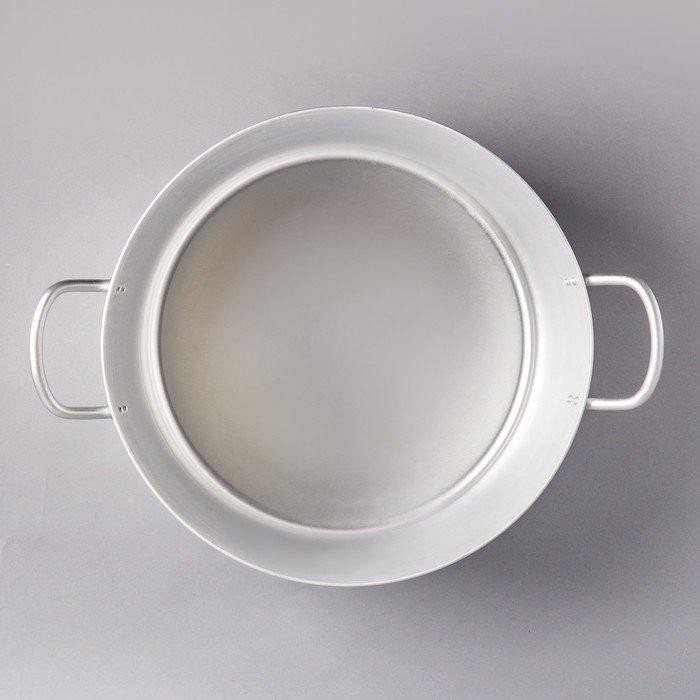 Котёл, 30 л, металлическая крышка, цвет хромированный