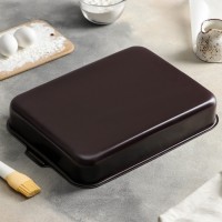 Противень «Хозяюшка», 23×30 см, антипригарное покрытие, цвет бордовый