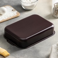 Противень «Хозяюшка», 23×30 см, антипригарное покрытие, цвет бордовый