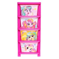 Комод «Милые единорожки», 4 секции