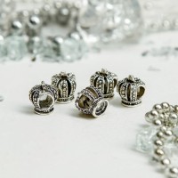 Шарм «Корона», цвет серебро