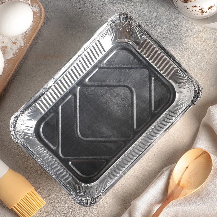 Контейнер алюминиевый Доляна, 960 мл, 21,8×15,5×4 см