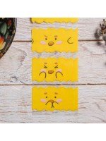 Термонаклейки на 7 яиц «Весёлые цыплята» на пасху, 7.3×34.2 см
