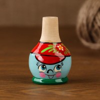 Свистулька «Колобок», 4×6 см, микс, ручная роспись