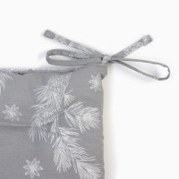 Сидушка "Этель" «Серебряные ветки», 40х40 см, саржа 190 г/м2