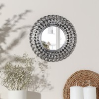 Зеркало настенное «Винтаж», d зеркальной поверхности 13 см, цвет «состаренное золото»