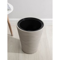 Кашпо для цветов со вставкой «Дюна», 42 л (8 л), цвет кремовый