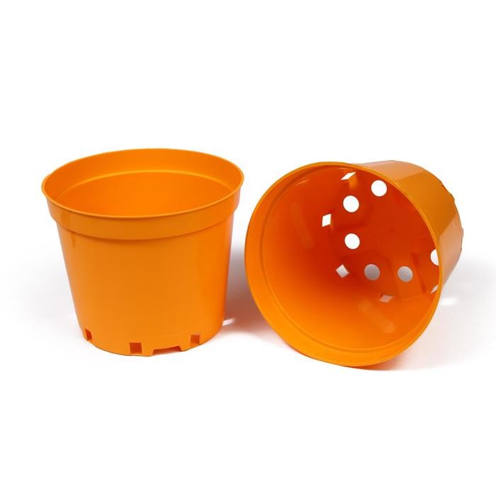 Горшок для рассады, 5 л, 22 × 22 × 18 см, оранжевый, Greengo